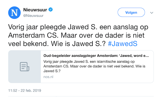 Nieuwsuur Jawed zonder 