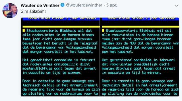 Teletekst De Winter Telegraaf