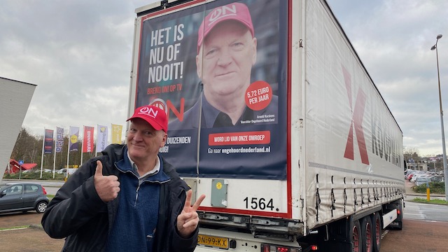 Vrachtwagen met foto