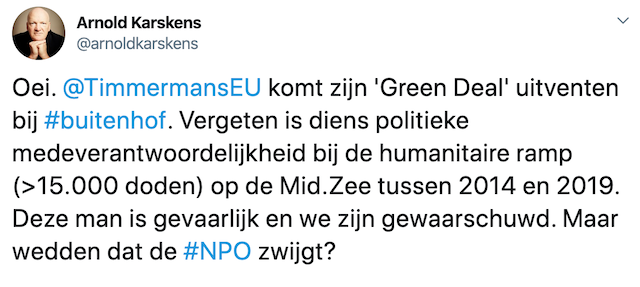 tweet timmermans